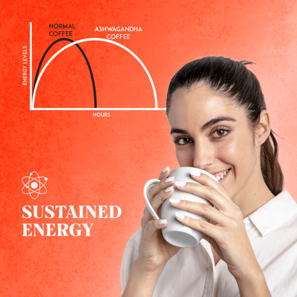Instant ashwagandha coffee
